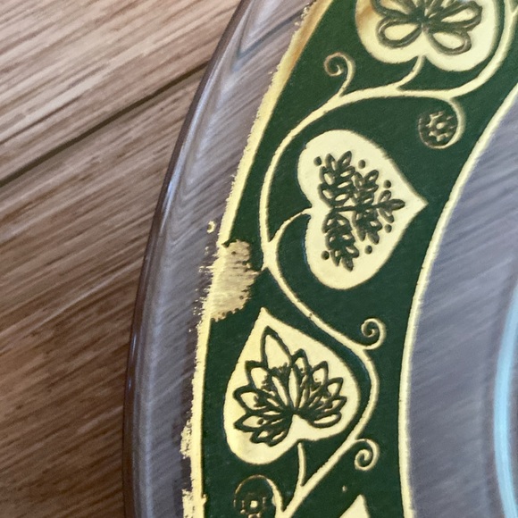 MCM Green & Gold Ivy Leaf Bowl & Plate - Picture 7 of 10